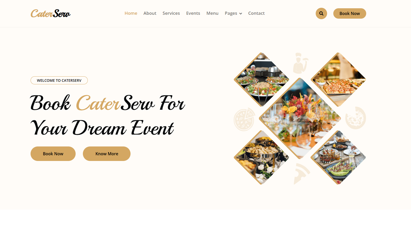 CaterServ – Restaurant Website