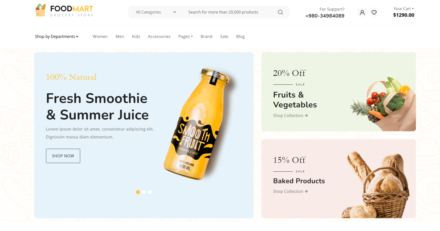 FoodMart – eCommerce Website